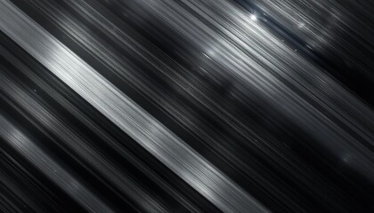 Diagonal Lines of Dark Gray and Black Metal Texture