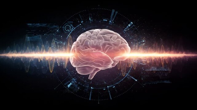 Human brain in digital space