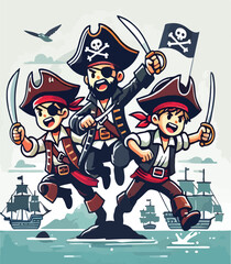 pirate vector image