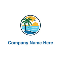 Obraz premium beach logo