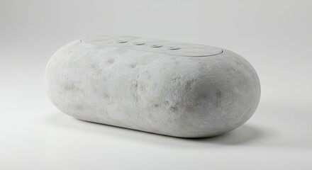 Light gray stone shaped object