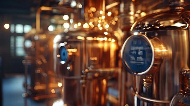 video of Plumbing service for a copper heating system pipeline in the boiler room