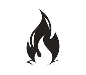 Fire flame logo vector illustration design template. Fire flame icon