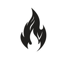 Fire flame logo vector illustration design template. Fire flame icon