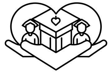 A collection of minimalist business and finance line icons in black outline style. This vector set includes icons of handshakes, giving and receiving money, charity donations, holding coins, financial