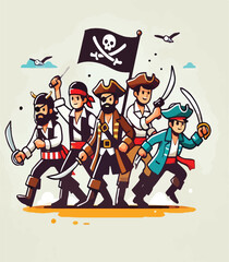 pirate vector image
