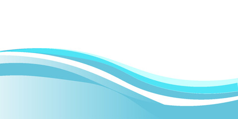 Blue and white business wave banner background. vector