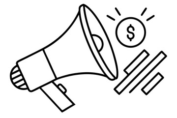 A collection of minimalist business and finance line icons in black outline style. This vector set includes icons of handshakes, giving and receiving money, charity donations, holding coins, financial