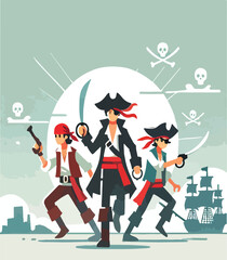 pirate vector image