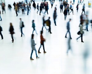 Motion Blur of Pedestrians Going Opposite Ways