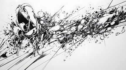 Chaos and Order in Abstract Linework