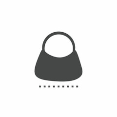 Black and white bag vector illustration icon. Illustration for business. Vector template.