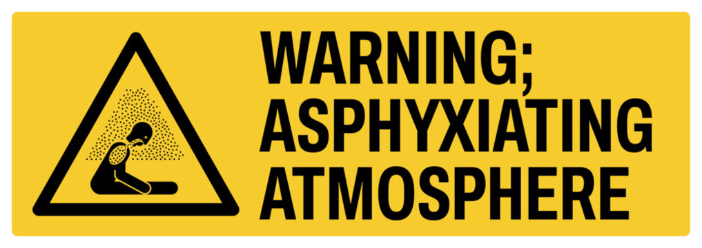 warning safety signs v2 uppercase text_warning ; asphyxiating atmosphere_landscape size 1/2 a4,a3,a2,a1 	