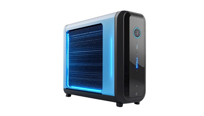 Obraz premium Modern Cooling Wrap with a Futuristic Digital Design Isolated on solid white Background