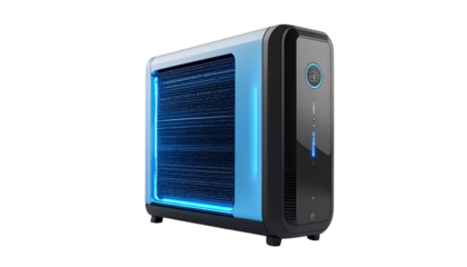 Modern Cooling Wrap with a Futuristic Digital Design Isolated on solid white Background