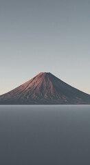 Majestic Mount Fuji Landscape Sunrise View of Iconic Japanese Volcano Peak