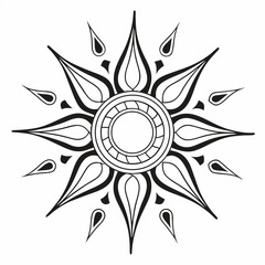 Naklejka premium abstract floral ornament