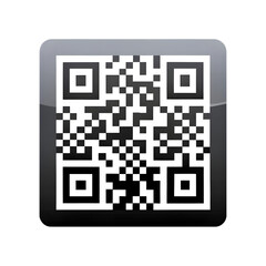 QR code PNG icon isolated with transparent background