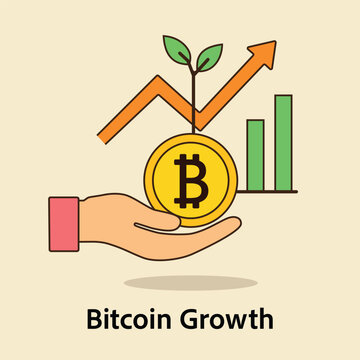 Bitcoin Growth Concept