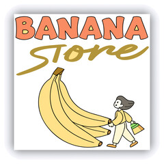 Bananas for sale at a Roadside Fruit Stall, North Queensland, Australia.