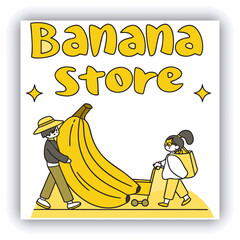 Bananas for sale at a Roadside Fruit Stall, North Queensland, Australia.