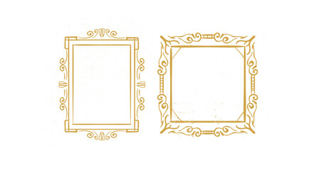 Set ornamental decorative frames Vintage