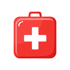 Fototapeta premium First Aid Kit: Red Cross, Medical Supplies, Emergency Preparedness