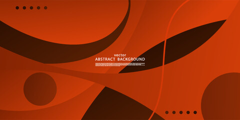 Abstract colorful orange 3D wave pattern background. Trendy background design illustration. Vector Eps10