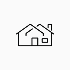 Home button icon. Home page icon. Simple house symbols. Building icon. Vector illustration