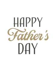 Happy Fathers day lettering, without background
