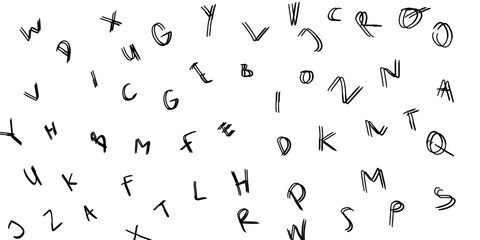 grunge alphabet background