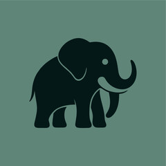 Minimalist Elephant Logo Design – Creative Animal Symbol for Branding and Business Identity