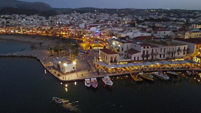 Evening at Rethymno, Crete, Greece
