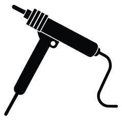 A clean silhouette of a soldering iron essential tool for electronic components and repairs