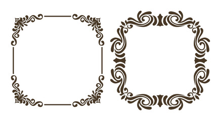Obraz premium Set ornamental decorative frames Vintage