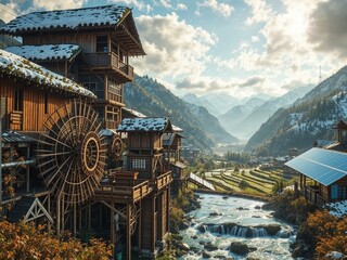Traditional & Modern Watermills in Action