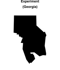 Experiment (Georgia) blank outline map