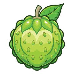 Noni clipart isolated on white background.svg