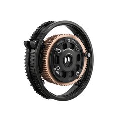 Precision Engineered Gear System Close-up of a Complex Mechanical Mechanism