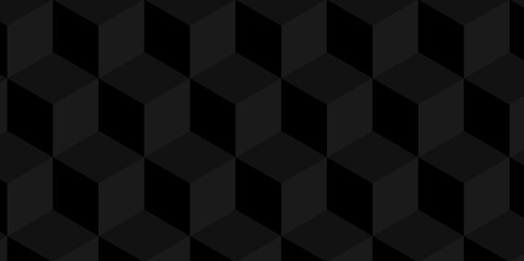 Geometric pattern grid backdrop triangle background. Abstract cube geometric tile and mosaic wall or grid hexagon technology. black and gray geometric block cube structure.