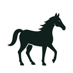 horse silhouette vector