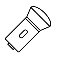 flashlight outline icon