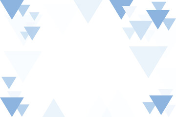 Minimal abstract triangle background in icy blue and white tones