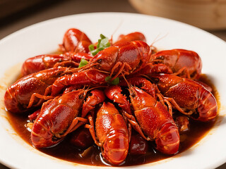 Delicious food, crayfish, delicious