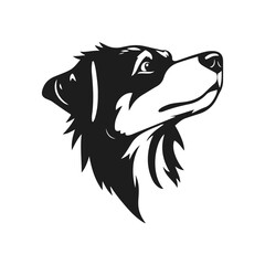 Dog face icon, pet head logo, cartoon dog portrait, puppy face design, dog vector illustration	