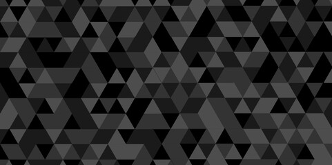 Obraz premium Overlap random vector element modern overlay diamond triangle mosaic paper black and gray low polygon web brochure layer space texture background. 