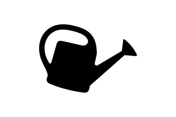 Watering can garden tool for plants and flowers icon