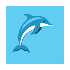 Playful dolphin leaping out of the ocean waves beautifully illustrating aquatic wildlife