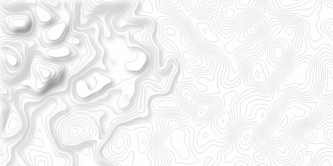 Fototapeta premium Topographic map. Geographic mountain relief. Abstract lines background. Contour maps. Vector illustration, Topo contour map on white background, Topographic contour lines vector map seamless pattern.