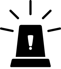 Flat Icon Siren Warning Signal